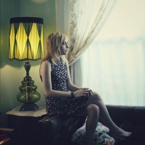 The Black Floral Dress